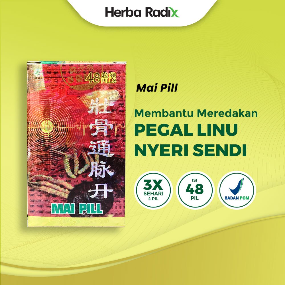 Mai Pill / Zhuang Gu Tong Mai Dan - Obat Tradisional untuk Membantu Meredakan Pegal Linu dan Nyeri S