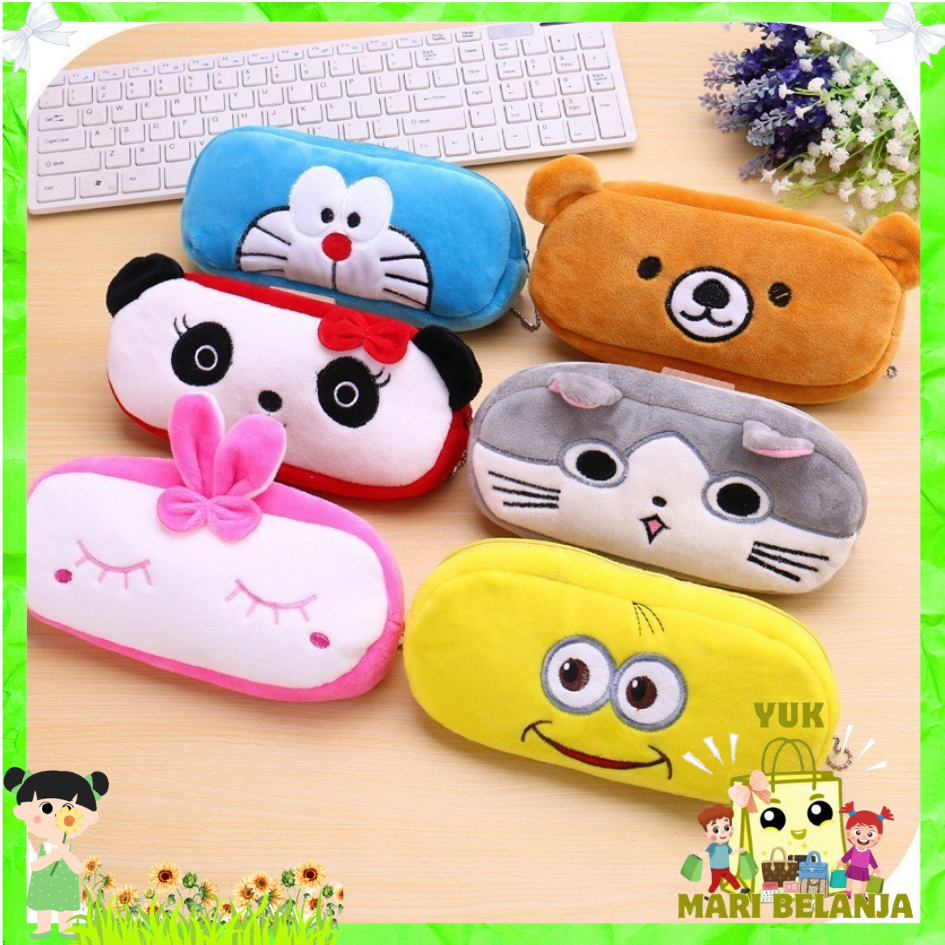 

YMB Pouch Aksesoris Kosmetik Karakter Lucu tempat pensil karakter kotak pensil