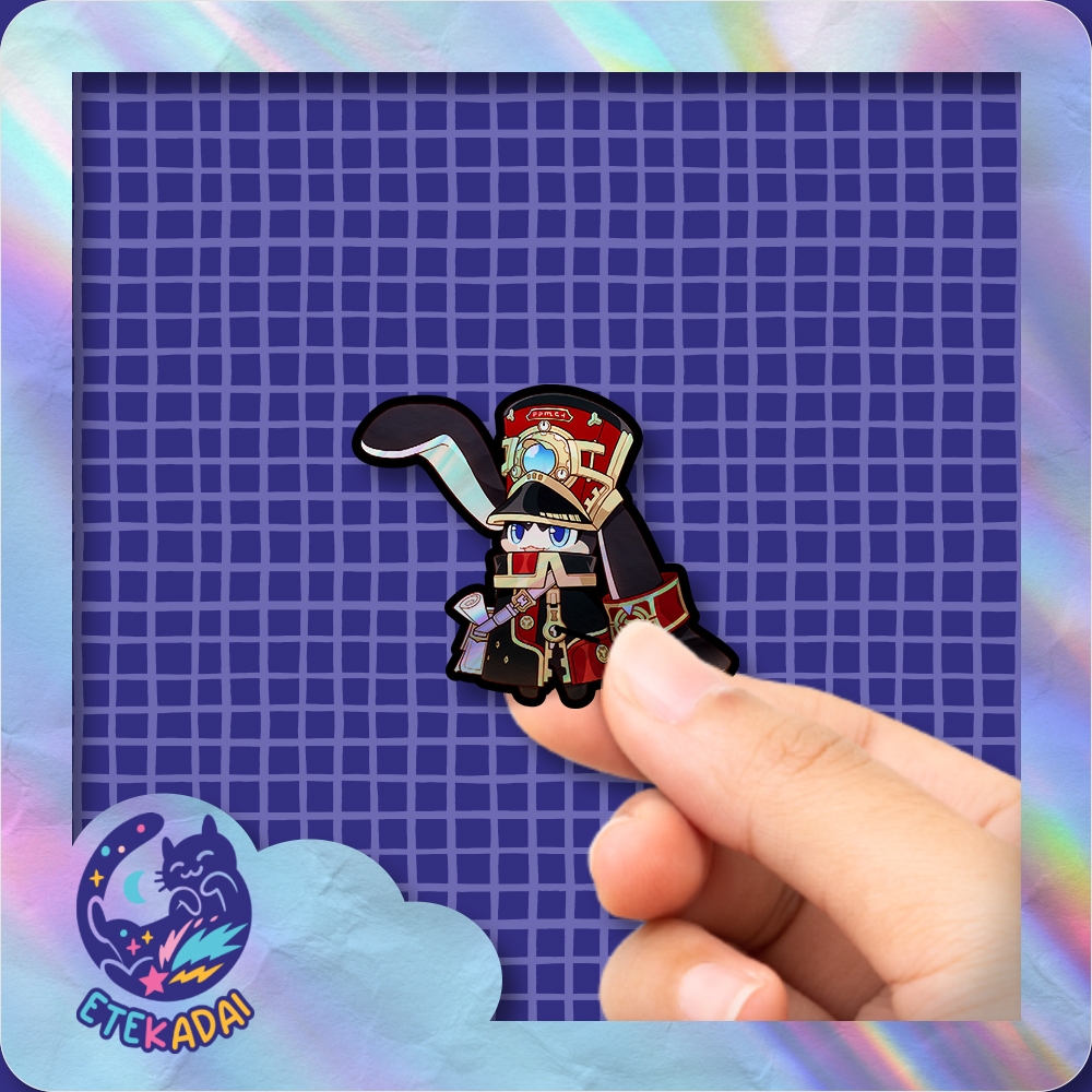 

Stiker Hologram Game Honkai Star Rail Pom Pom