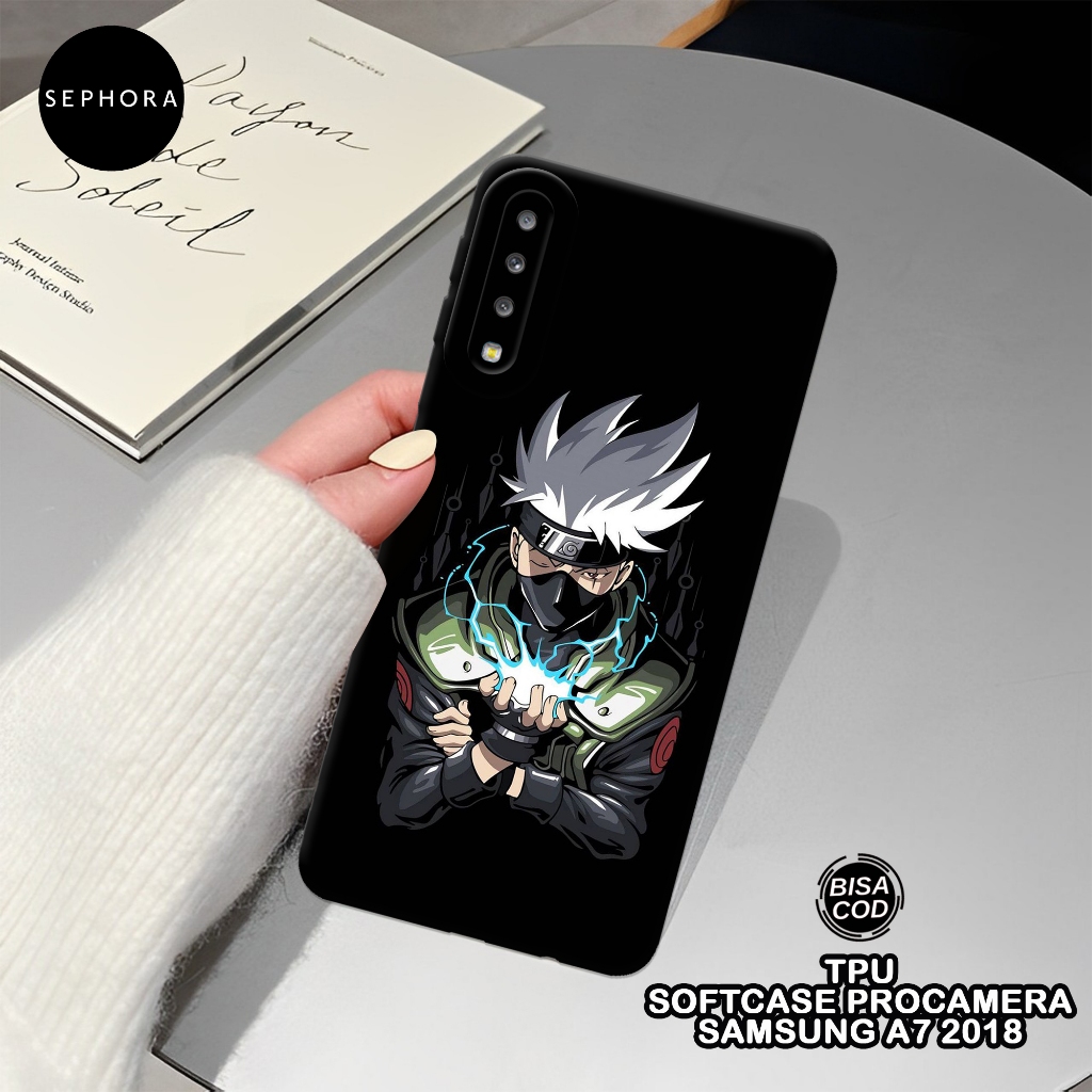 Softcase Samsung A7 (2018) - Fashion Case Anime - Case Samsung A7 (2018) - Case Pro Camera - Casing 