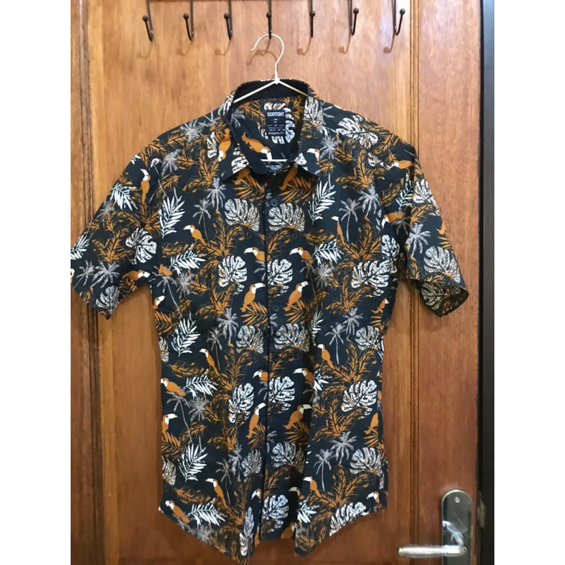 Preloved Kemeja Pria merk Scotch (Matahari) size XL
