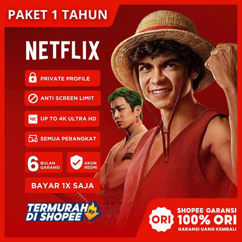 NETFLIX PREMIUM 1TAHUN BEST SELLER MURAH MERIAH FULL GARANSI 100%
