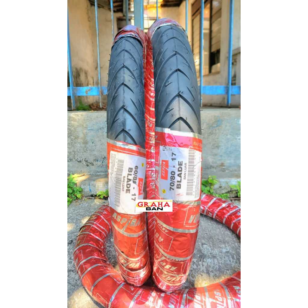 BAN MOTOR ASPIRA BLADE 60/80-17 BAN 70/80-17 RING 17 ban aspira 70/80-17 ban 60/80-17 ban luar 60/80