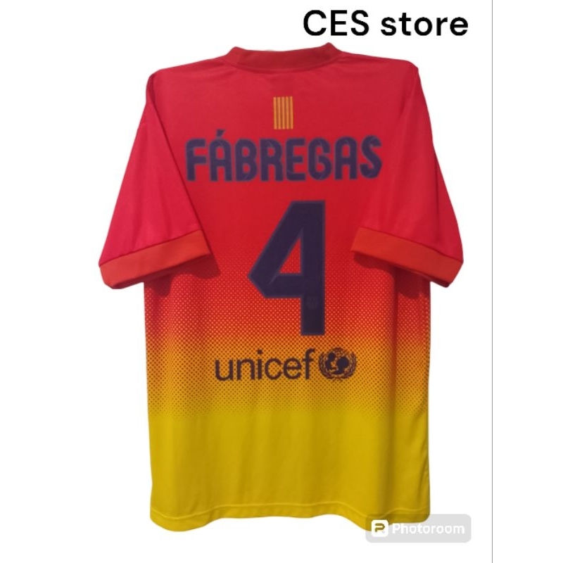 jersey baju olahraga sport bola retro barca away fabregas multisport