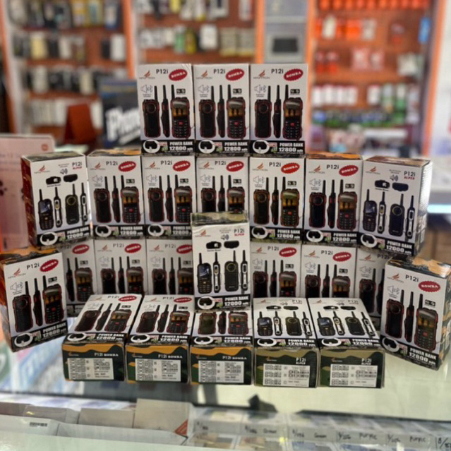 HP MAXTRON P12i p12 BOMBA  POWERBANK TERLARIS BATERAI  BESAR LAMPU SENTER GANDA SANGAT TERANG LENGKA