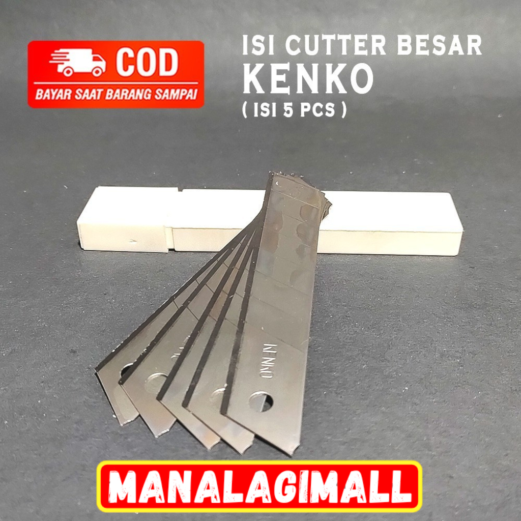 

ISI CUTTER L-500 ISI 5 PCS / ISI CUTTER / KATER / CUTER BESAR L-150 | 5 PCS | ISI ULANG