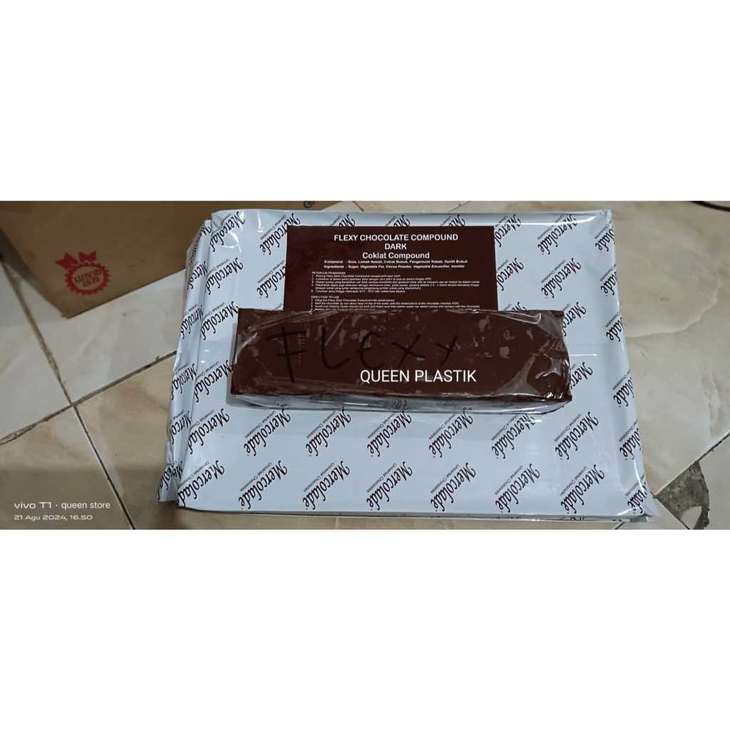 

Coklat Blok Mercolade Flexi Dark Compound -+ 1kg