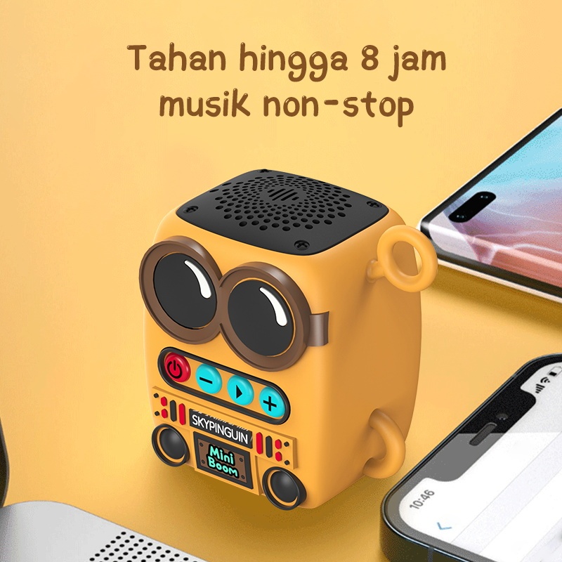 HOT DEALS JOVITECH SPEAKER BLUETOOTH MINI PORTABLE KARAKTER MINION LUCU WIRELESS SUPPORT BLUETOOTH