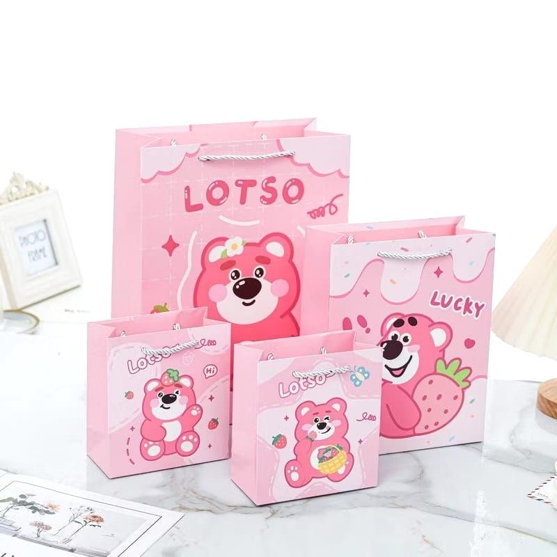 

PAPER BAG MOTIF MIX LUCU UKURAN SEDANG | TAS KADO