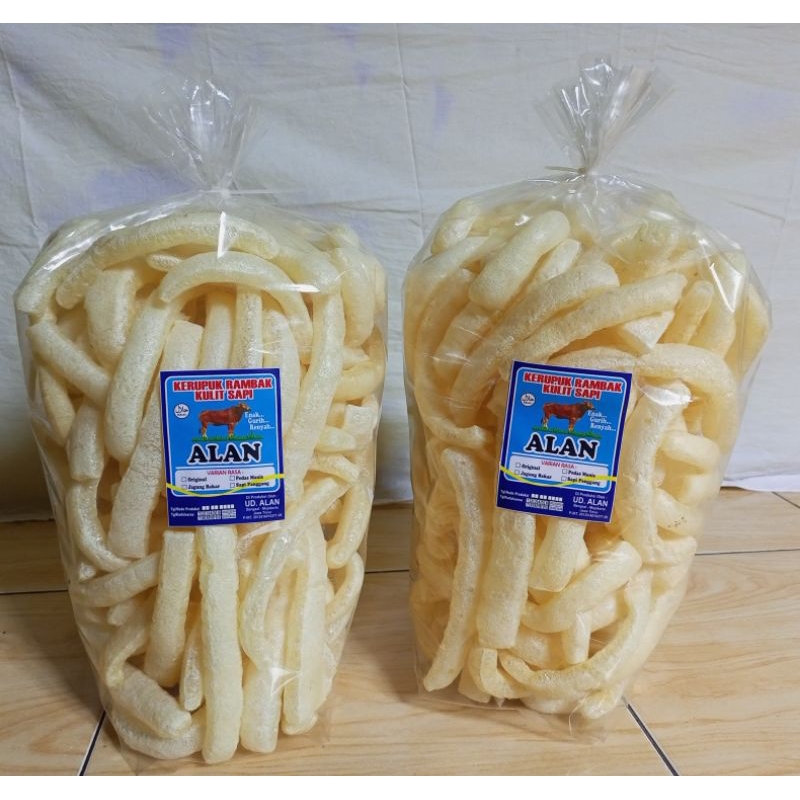 

Maknyuss1 Produsen Krecek Rambak Kulit Sapi Stik Mie 500 Gram Mojokerto