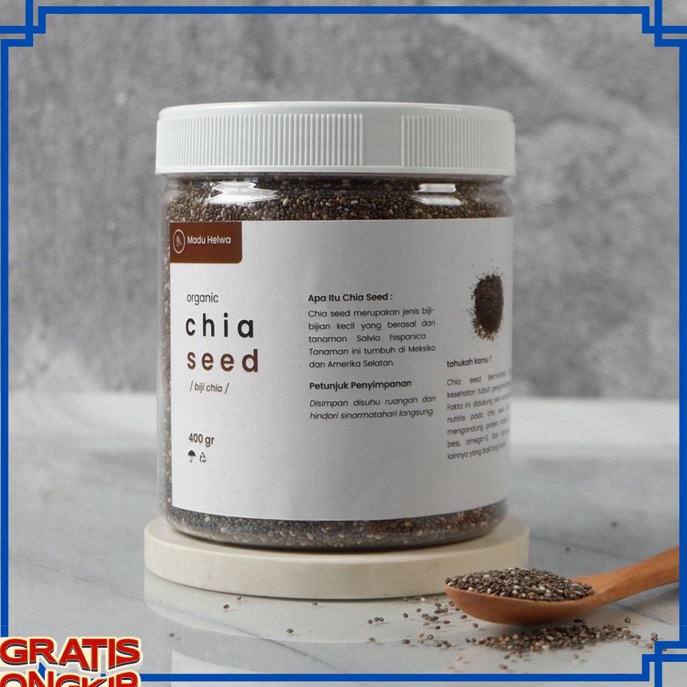 

EKSTRA PROMO Organic Black Chia Seed 4 gr Premium Biji Chiaseed Original