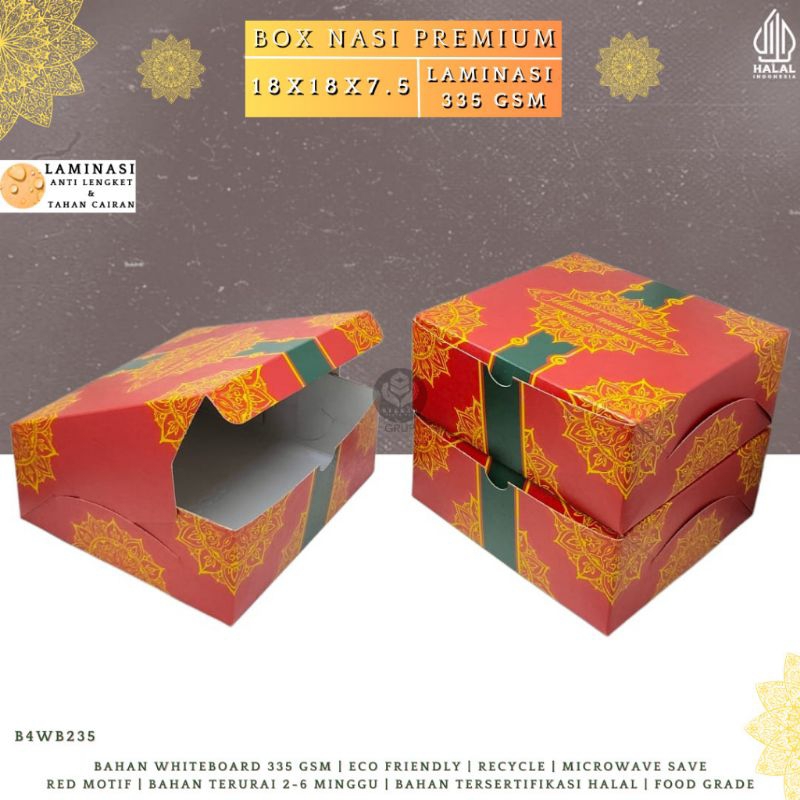 

Dus nasi kotak dus 18×18 Dus cetering premium(B4WB235)