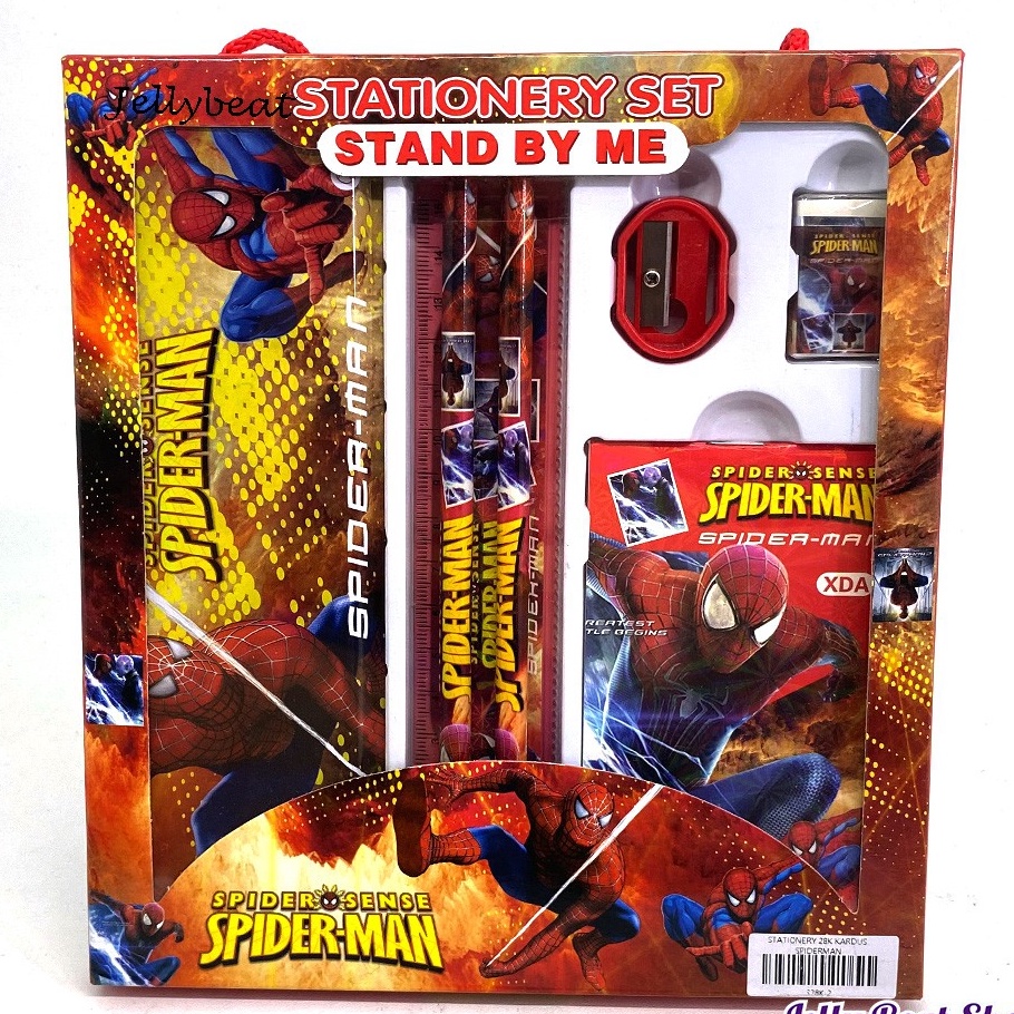 

PANAS Stationery set paket alat tulis 7 in 1 SPIDERMAN BOX