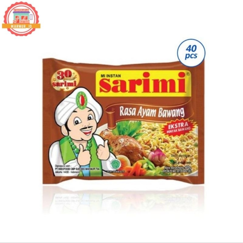 

Sarimi Mie Instan Rasa Ayam Bawang 1 dus isi 40 pcs