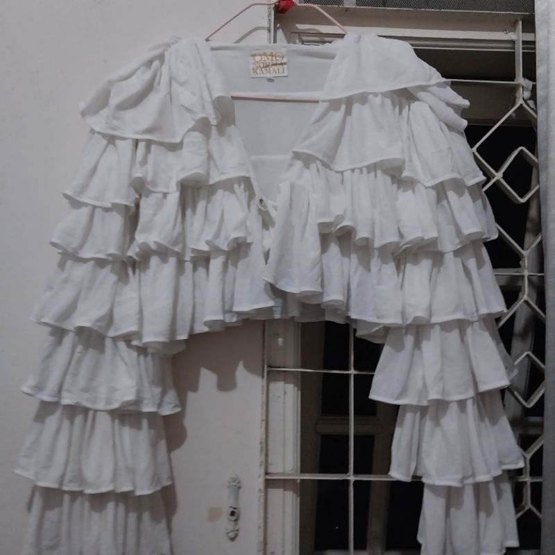 NORMA KAMALI bolero ruffle