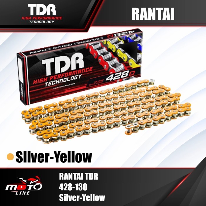 rantai tdr 428-130 silver yellow Universal