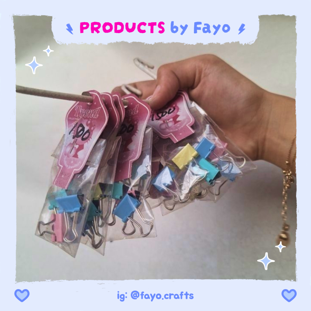 

[FAYO's Products] Binder Clip JOYKO Mini Berwarna Eceran 3Pcs | Penjepit Kertas Kecil Berwarna