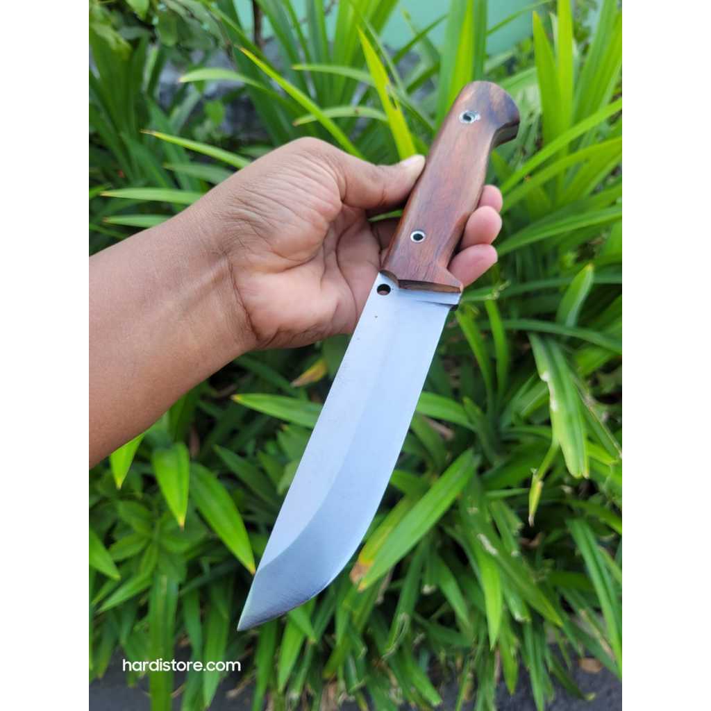 ID PISAU BUSHCRAFT FULLTANG 13,5 CM TACTICAL KNIFE BAJA SPRING STEEL HANDLE SONOKELING