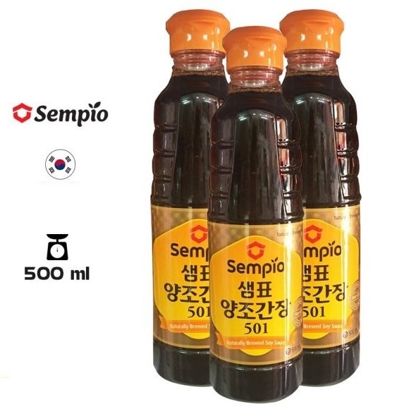 

SEMPIO Soy Sauce Naturally Brewed 501 /Kecap Asin Yangjo (501) 500ml