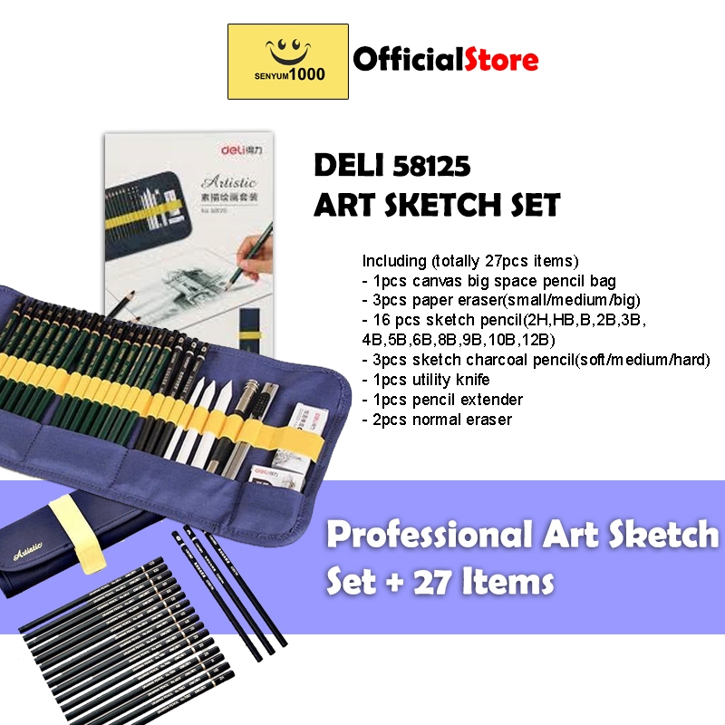 

Deli Professional Art Sketch Set Painting Art Supplies 58125