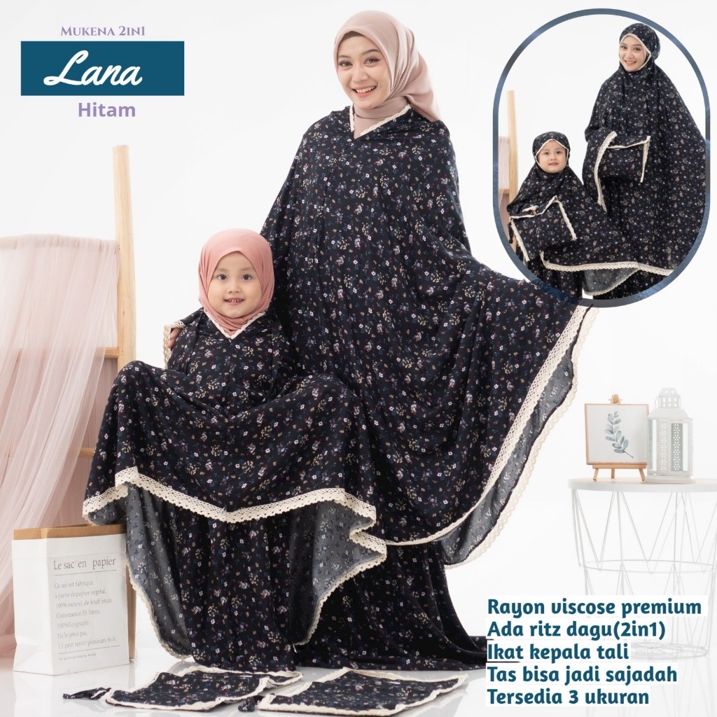 JUAL TERPISAH | mukena premium bisa couple ibu dan anak | mukena premium murah | mukena premium adem