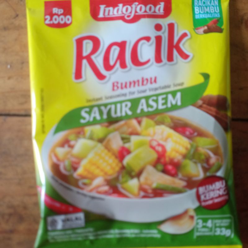 

BUMBU RACIK SAYUR ASEM INSTAN INDOFOOD KEMASAN SACHET