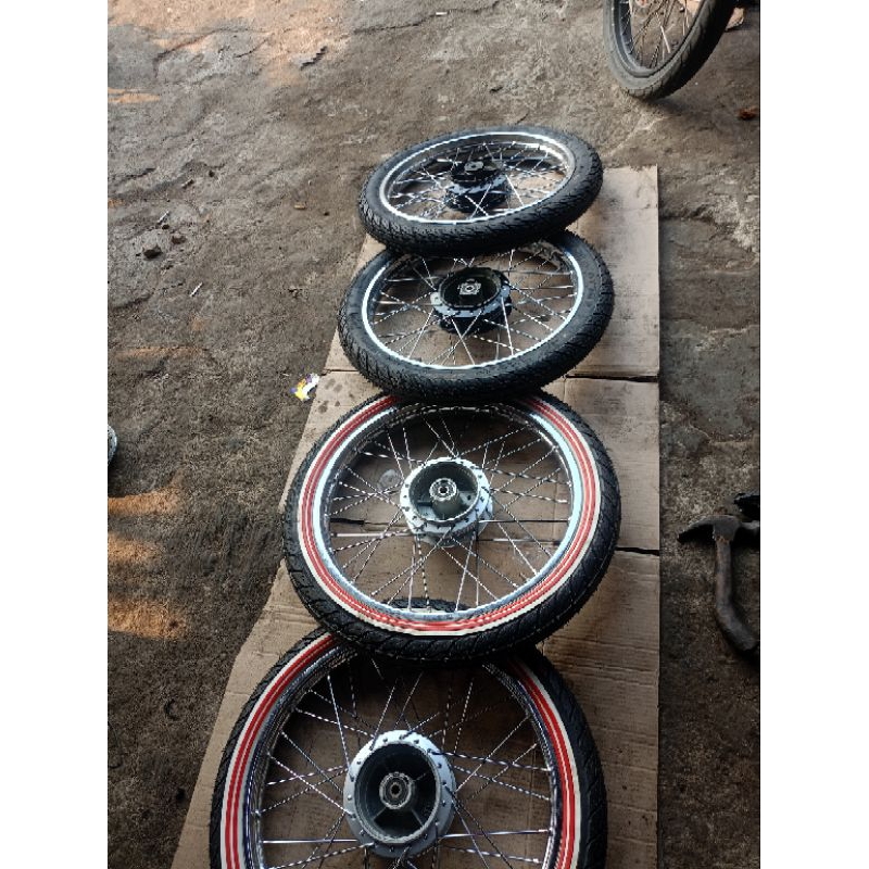 velg fullset+ban Baru' Astrea Grand legenda prima Supra x lama { berkualitas}