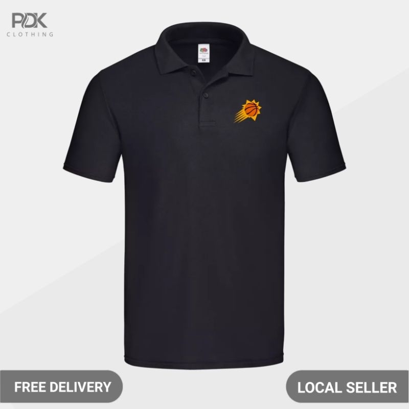 Polo shirt Pria Baju Kaos Kerah Basketball Phoenix Suns
