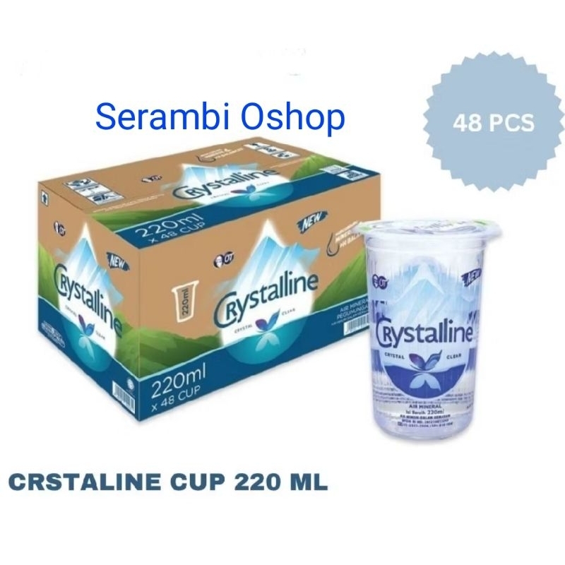 

CRYSTALLINE GELAS 220 ml 1 DUS isi 48 CUP