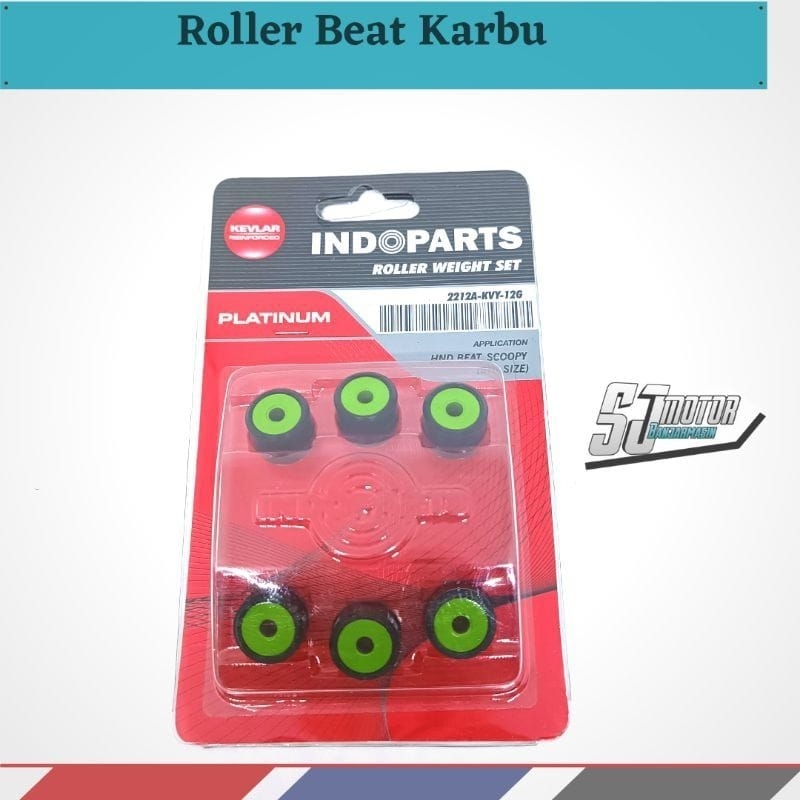 Roller Set Indoparts KVY Beat Karbu Scoopy Karbu (10 & 12 Gram)