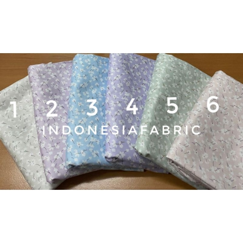 Kain Katun Jepang motif KJ434 tokai senko ori japan design bahan gamis tunik mukena kemeja piyama da