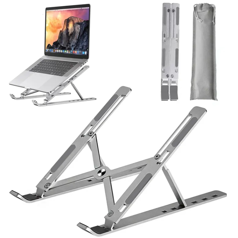Stand Laptop Aluminium Penyangga Laptop Kuat Laptop Stand Foldable Adjustable 12-17 Inch