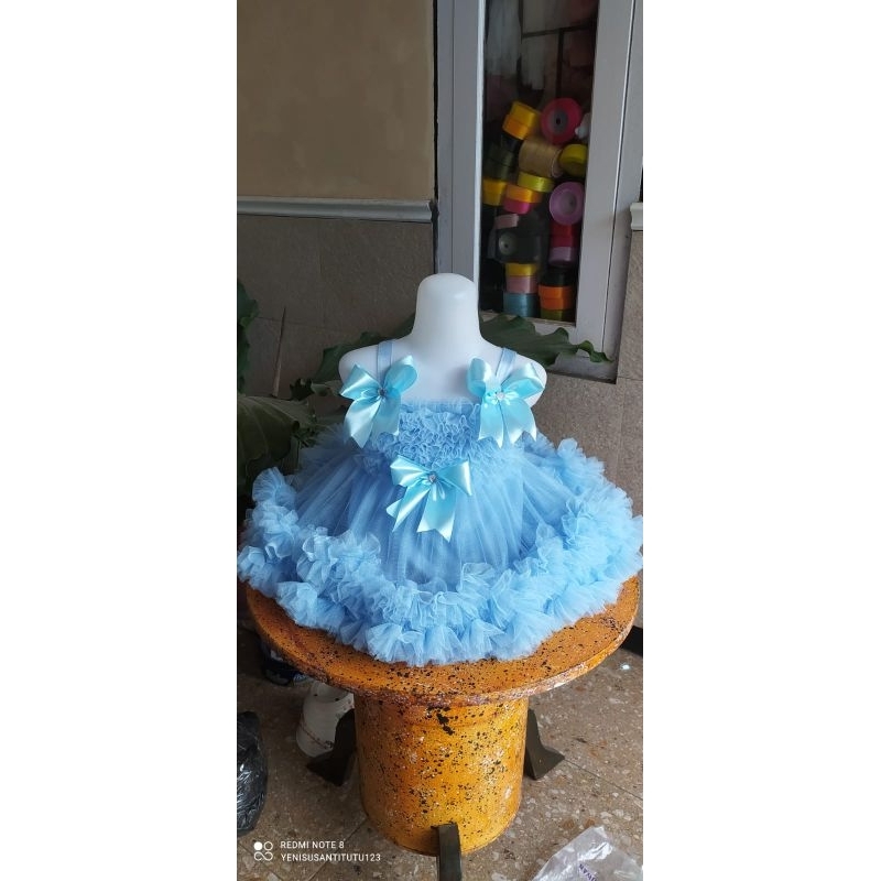 Dress petite pita mutiara (dada rempel)