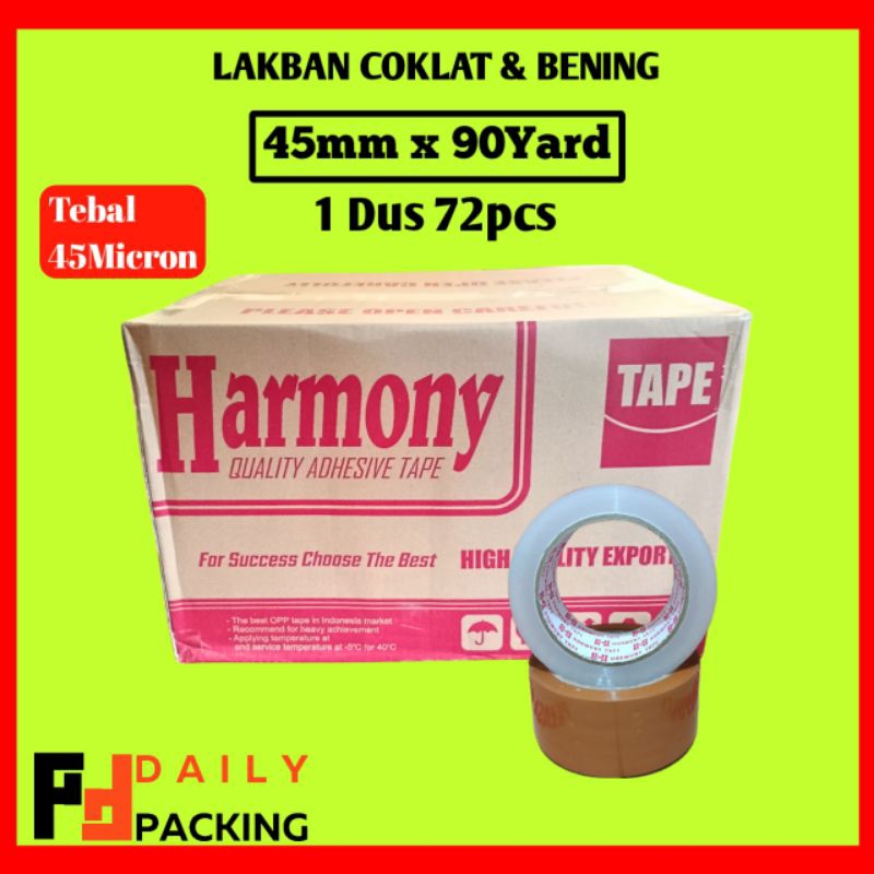 

LAKBAN BENING COKLAT 90 YARD | LAKBAN HARMONY | SELOTIP MURAH