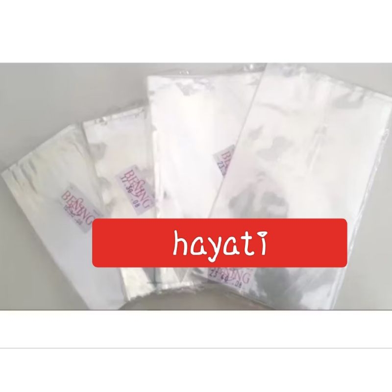 plastik pp bening 18 x 30 tebal 08