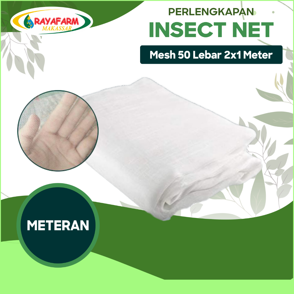 Insect Net Putih Mesh 50 Lebar 2 Meter ( Meteran )