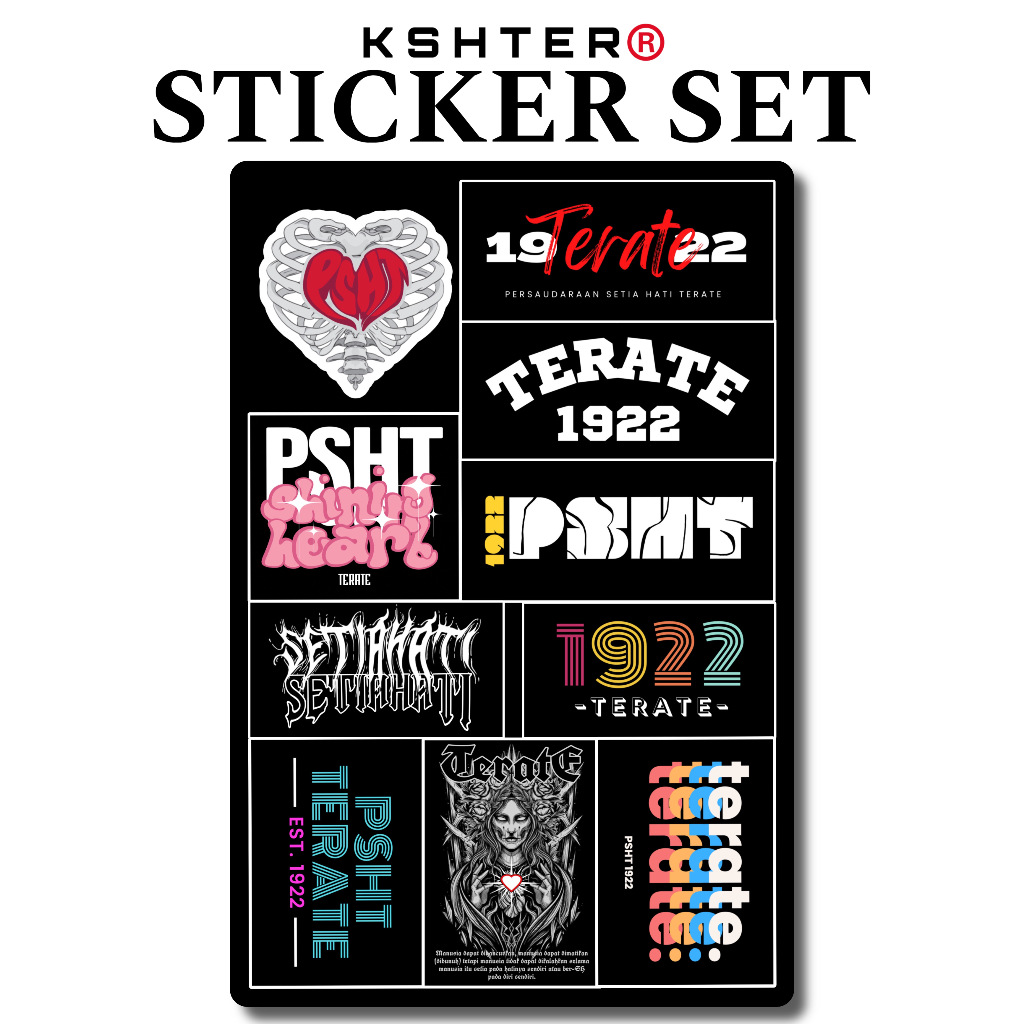 

STICKER PSHT SET/1922/SETIA HATI TERATE