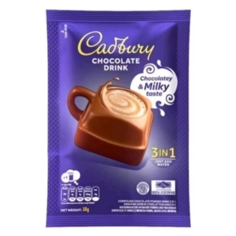 

Cadbury Chocolate Drink 3 in 1 (Sachet)