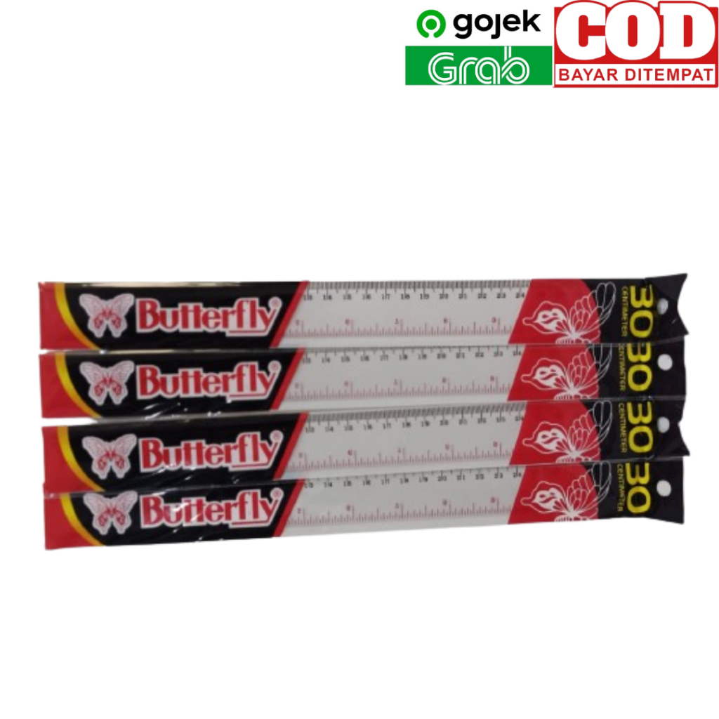 

Penggaris / Ruler 30 cm Butterfly (SATUAN)