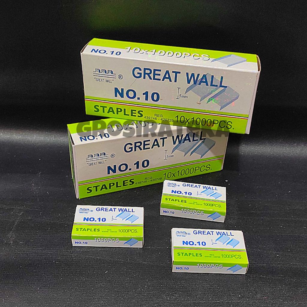 

ISI STAPLES GW KECIL NO.10 SLOP (10 PAK) GREAT WALL