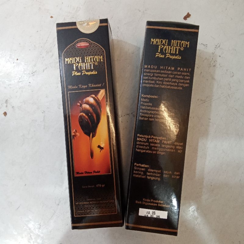 

Madu hitam pahit plus propolis Ar Arohmah 470gr