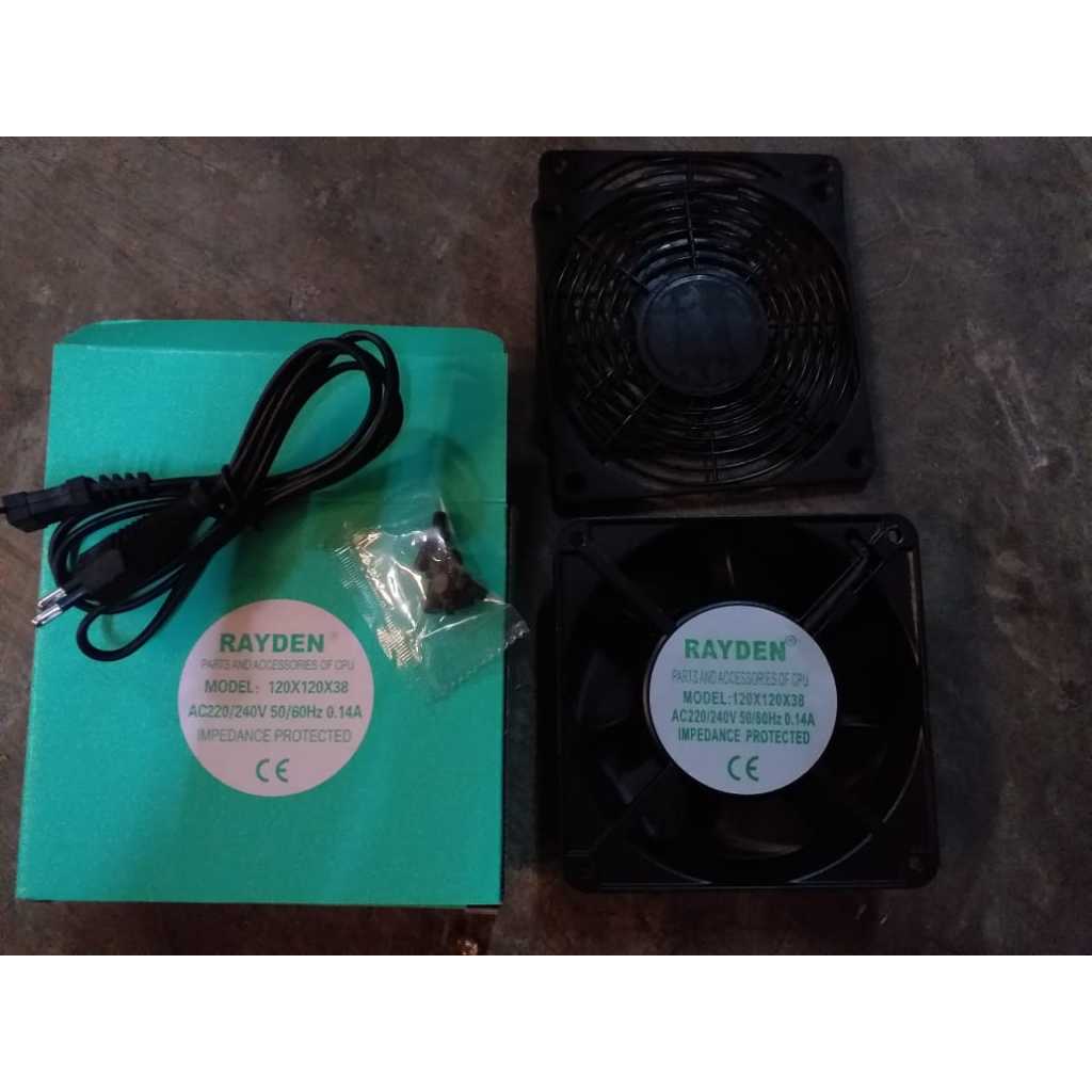 Fan AC 220V 120x120x38 CPU Black Rayden/Sunon