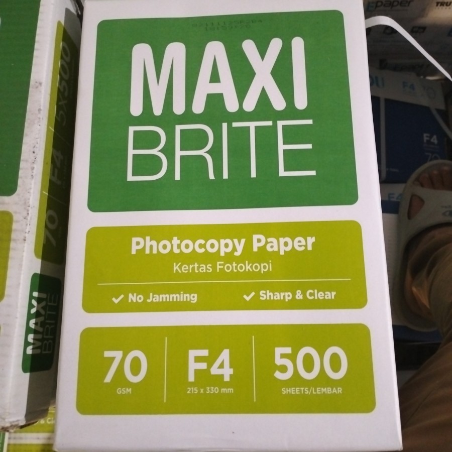 

KERTAS HVS MAXI BRITE F4 70GSM