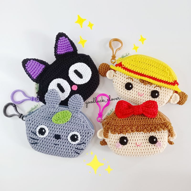 PREORDER Dompet Koin Karakter Totoro Jiji Kiki Mei Ghibli Studio