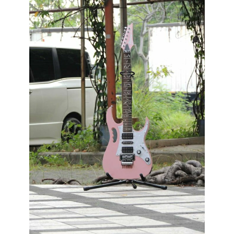 GITAR ELEKTRIK IBANEZ JEM FLOWER (PINK)