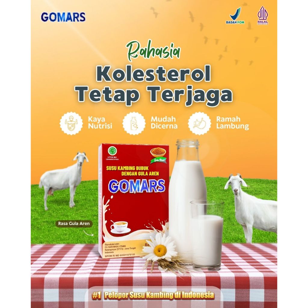 

GOMARS Gula Aren Susu Kambing Ettawa Bubuk - Halal & BPOM