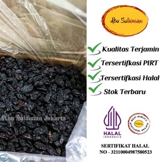 

KISMIS HITAM 250 GR / DARK RAISINS 250 GR / BLACK BROWN RAISINS 250 GR / KISMIS 250 GR