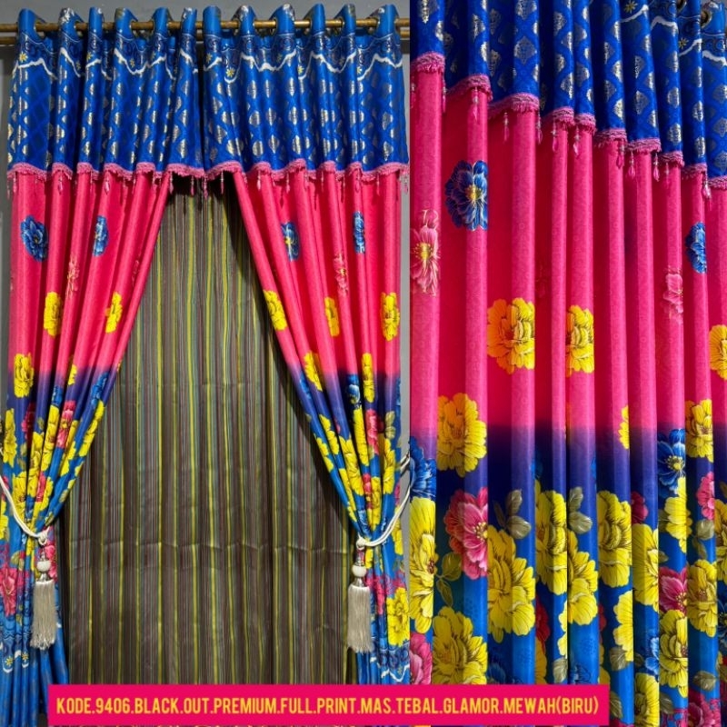 Gorden pintu gorden Jendela 12 ring poni gabung dan minimalis