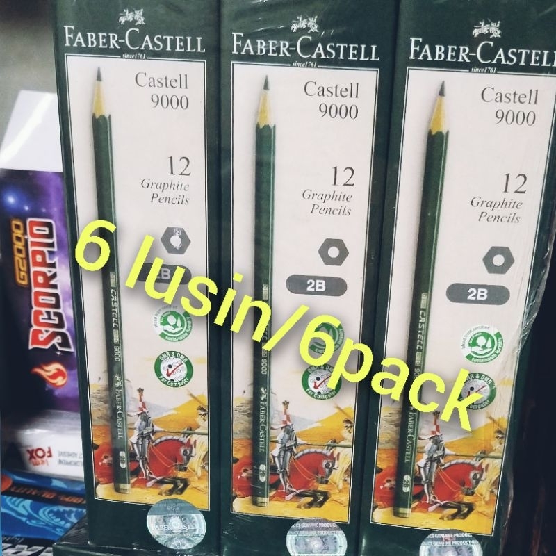 

promo 6 lusin pensil faber castell ready 72pcs