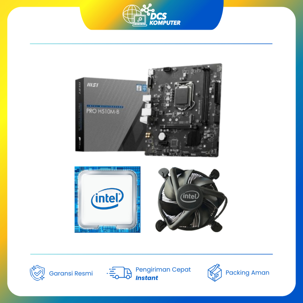 Paket Pocessor I3 10105f + Mobo Msi H510m-B Intel Lga 1200